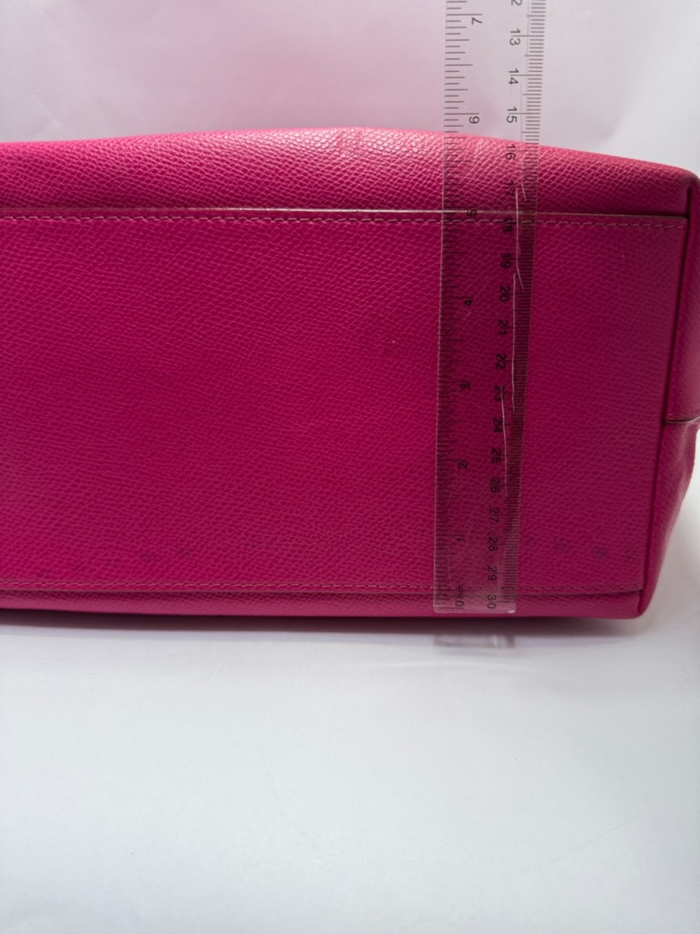 Coach Hot Pink Leather Tote with Gold Logo - Picture 13 of 15